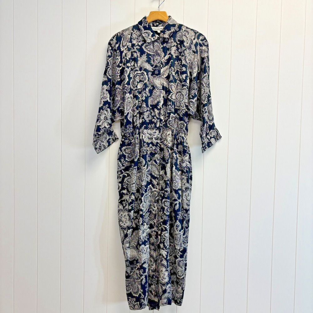 Vintage Jackie Bernard Eklektic Womens Floral 90s Secretary Dress Size 10 Chic